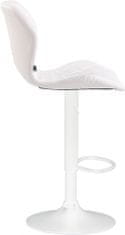BHM Germany Barová stolička Cork, syntetická koža, biela / biela