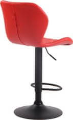 BHM Germany Barová stolička Cork, syntetická koža, čierna / červená