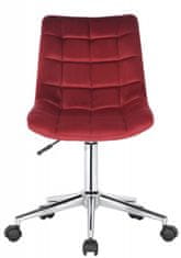BHM Germany Kancelárska stolička Medford, zamat, červená