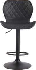 BHM Germany Barová stolička Cork, syntetická koža, čierna / čierna