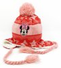 Dievčenská čiapka s brmbolcom "Minnie mouse" ružová  52 cm Ružová