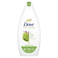 Dove Care by Nature Awakening sprchový gél so zeleným čajom matcha a kvetom sakury na hydratáciu pokožky 400 ml
