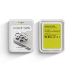 RINGKE Camera Styling super odolný chránič zadnej kamery pre Apple iPhone 12 Pro Max - Sivá KP14711