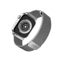UNIQ Dante Apple Watch Series - 4/5/6/7 / SE - 44 / 45 / 42 mm - Strieborná KP18763