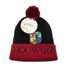 Eplusm Chlapčenská čiapka s brmbolcom Hogwarts Harry Potter 56 cm Čierna