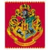 Eplusm Detská flísová deka Harry Potter Hogwarts flag - 120 x 150 cm