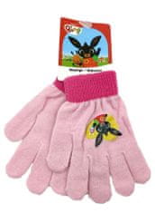 SETINO Dievčenské prstové rukavice "Bing" - svetlo ružová - 12x16 cm