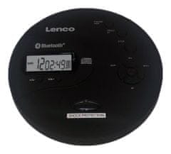 LENCO CD-300 Discman prenosný CD / MP3 prehrávač s Bluetooth vysielačom a nabíjacími batériami