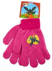 SETINO Dievčenské prstové rukavice "Bing" - tmavo ružová - 12x16 cm