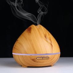 GOLDSUN Aroma Difuzér Mandala 400ml osviežovač a zvlhčovač vzduchu - Svetlé drevo