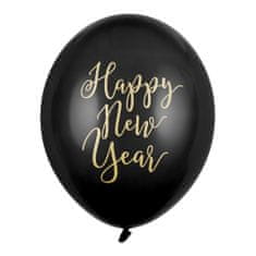 PartyDeco Latexové balóny Happy New Year 12" - 6 ks