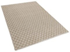 Beliani Jutový koberec 140 x 200 cm béžový AKBEZ