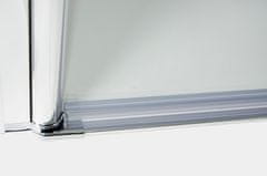 eoshop Dvojkrídlové sprchové dvere do niky COMFORT 86 - 91 cm grape sklo