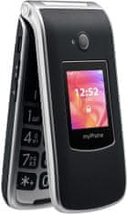 myPhone Rumba 2, čierny s nabíjecím stojánkem