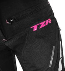 TXR Dámske nohavice na motorku Rival čierno-ružové XS