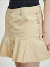 Diesel Béžová dámska krátka sukňa Diesel Beth M