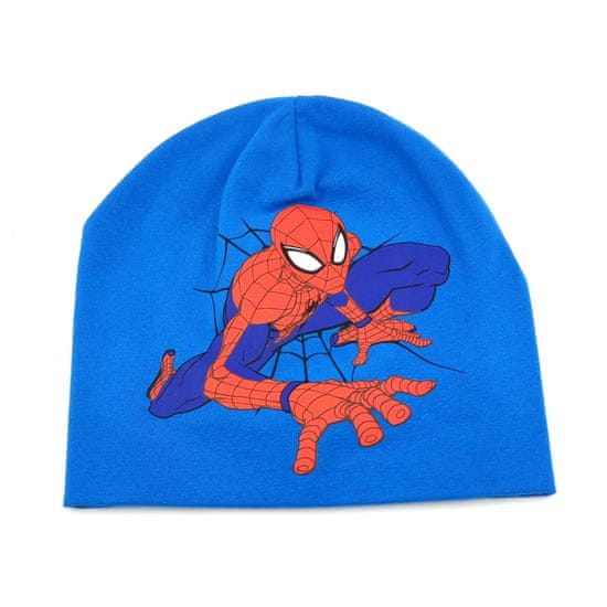 SETINO Chlapčenská bavlnená čiapka "Spider-man" svetlo modrá