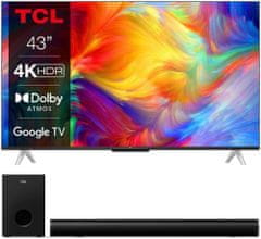 TCL 43P638 + TCL S522W