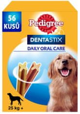 Pedigree Dentastix Daily Oral Care dentálne maškrty pre psy veľkých plemien 56 ks (8×270 g)