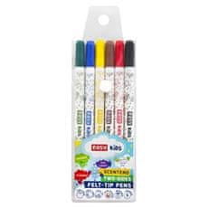 EASY Kids TWIN Obojstranné fixky s vôňou, vyprateľné, 6 farieb
