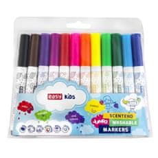 EASY Kids JUMBO Fixy s vôňou, vyprateľné, 12 farieb