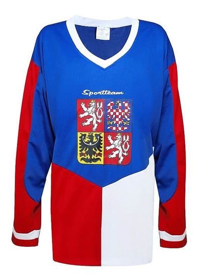 Sportteam Hokejový dres ČR 4 Oblečenie veľkosť: XL