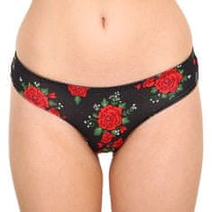 Dedoles Veselé dámske nohavičky brazilky Ruže (D-W-UN-BL-C-C-139) - veľkosť S