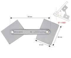 MDTools Uhlový magnet s nastaviteľným uhlom 0 ° - 180 °, nosnosť 22 kg - SPARTUS SP145-03-050