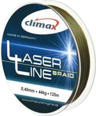 Climax Climax Laser Line Braid šnúra, olivová - 135m 0,40mm / 44kg