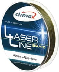 Climax Climax Laser Line Braid šnúra, olivová - 135m 0,06mm / 4,5kg