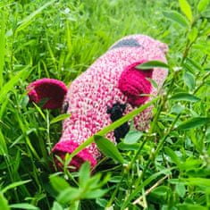 Luna-Leena Kids udržateľná Miss Piggy z organickej bavlny - mäkká hračka prasiatko - ružová 