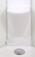 eoshop BRILIANT 90 x 90 cm - Parný sprchový box model 8 číre sklo