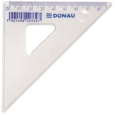 Donau Trojuholníkové pravítko, plastové, 45 °, 8,5 cm 7061001PL-00