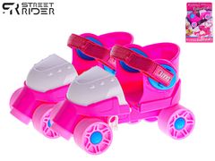 Mikro Trading Street Rider kolieskové korčule junior ružové veľkosť 24-30 v krabici