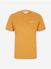 Tom Tailor Oranžové pánske melírované tričko s vrecúškom Tom Tailor S