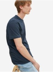 Tom Tailor Tmavomodré pánske basic tričko s vrecúškom Tom Tailor S