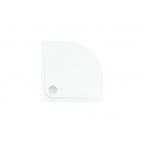Besco ASCO, vanička z mramoru, štvrťkruh, 80x80x3, 5 cm, R550, biela farba, bez nožičiek VANKASCO80 - Besco