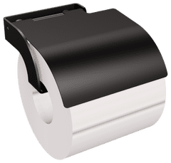 ANDEX Držiak toaletného papiera s krytom čierny TECHNIC 314NG (čierna nerezová oceľ)