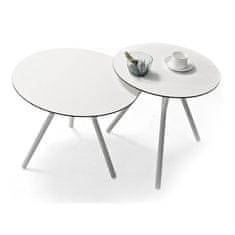 Couture Jardin Luxusný záhradný stolík DJ side table high 50x50cm šedá