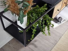 Bruxxi Nástenný televízny stolík Herda, 150 cm, čierna