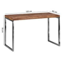 Bruxxi Pracovný stôl Herro, 120 cm, sheesham