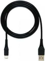 CUBE1 dátový kábel USB &gt; USB-C, 2m, LM05-1102C -BLACK/2M, čierny