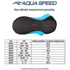 Aqua Speed Neo detské neoprénové ponožky modrá veľkosť (obuv) 20/21