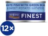 Fish4Dogs Konzerva pre psov Finest s bielou rybou, sladkými zemiakmi a zelenými fazuľkami 12 x 85 g