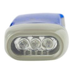 Northix Ručne ovládaná LED baterka - modrá 