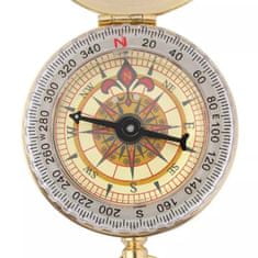 Northix Vintage kompas z mosadze 