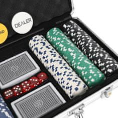 Northix Pokerový set - 300 žetónov 