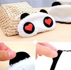 Northix Sneaky Panda, Fluffy Sleep Maska na cestovanie a relax 