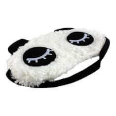 Northix Eyes Closed Panda, Fluffy Sleep Maska na cestovanie a relax 