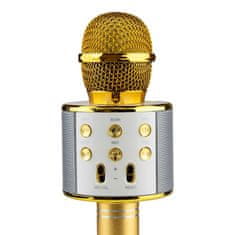 Northix KTV - Bezdrôtový Karaoke Mikrofón - Zlatý 